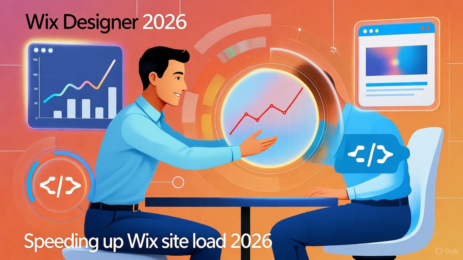 Wix media optimization screenshot showing techniques to speed up Wix site load