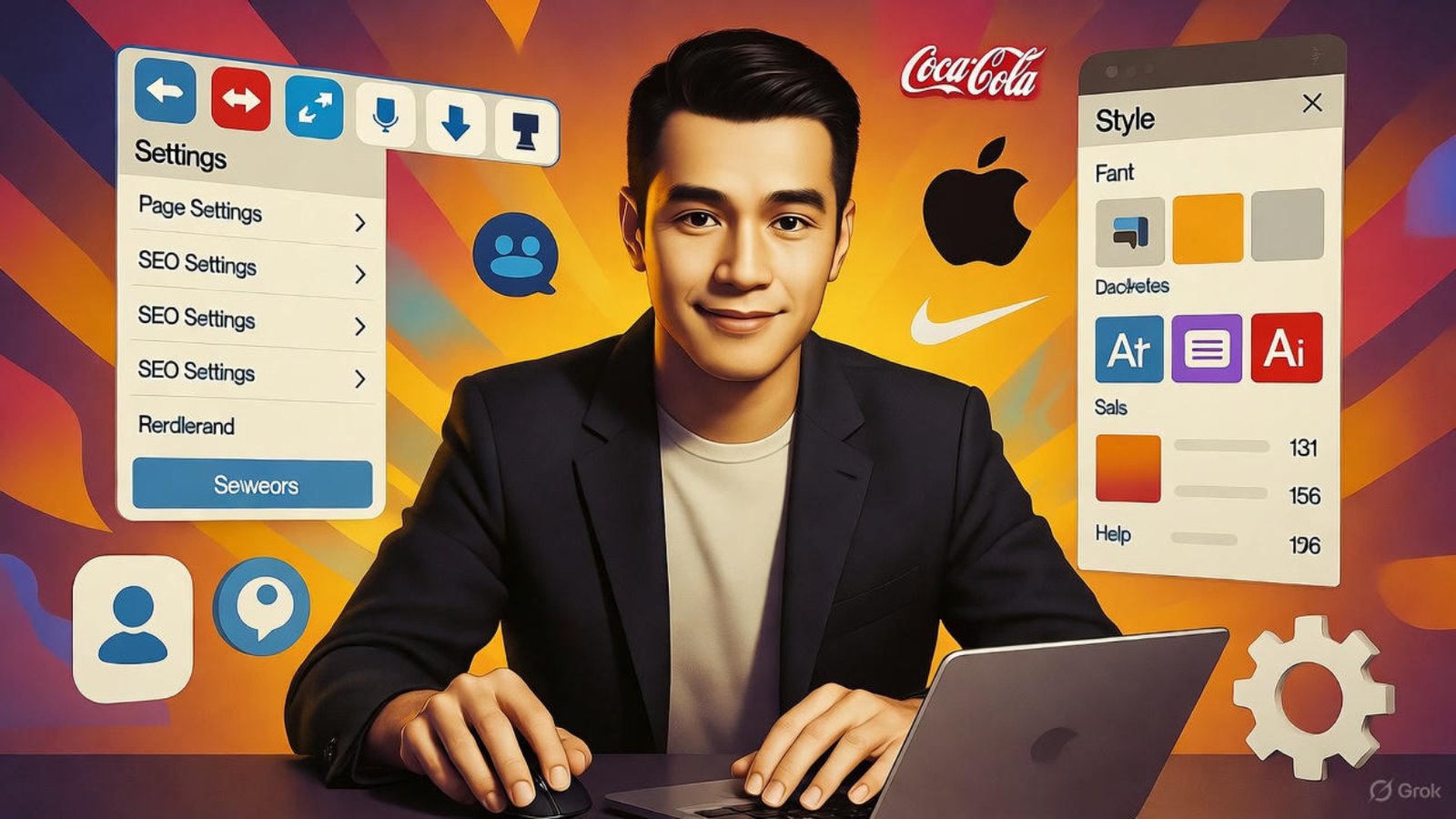 Consistent brand design elements on a Wix website