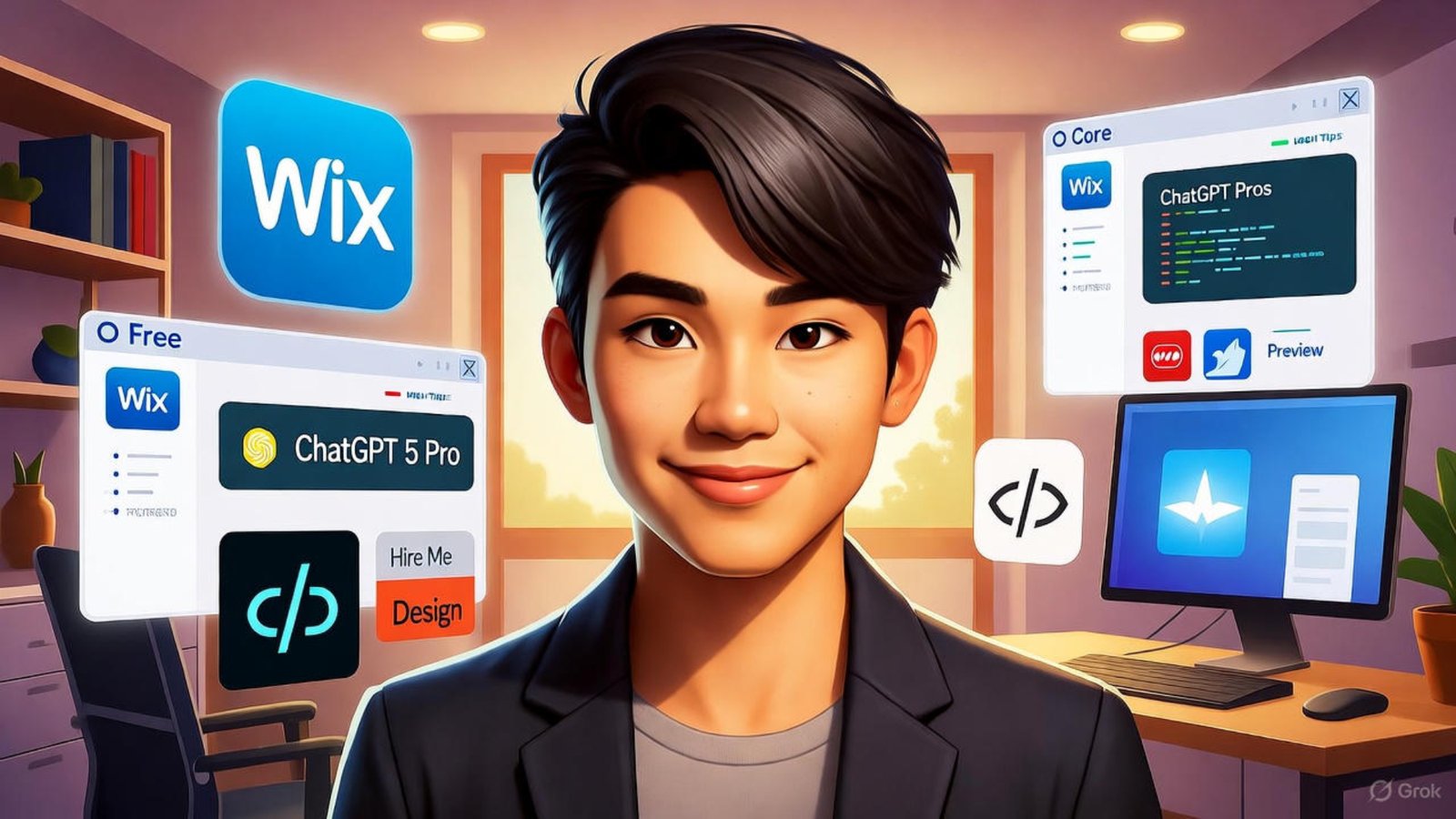 Wix designer using free ChatGPT 5 pro legit tips