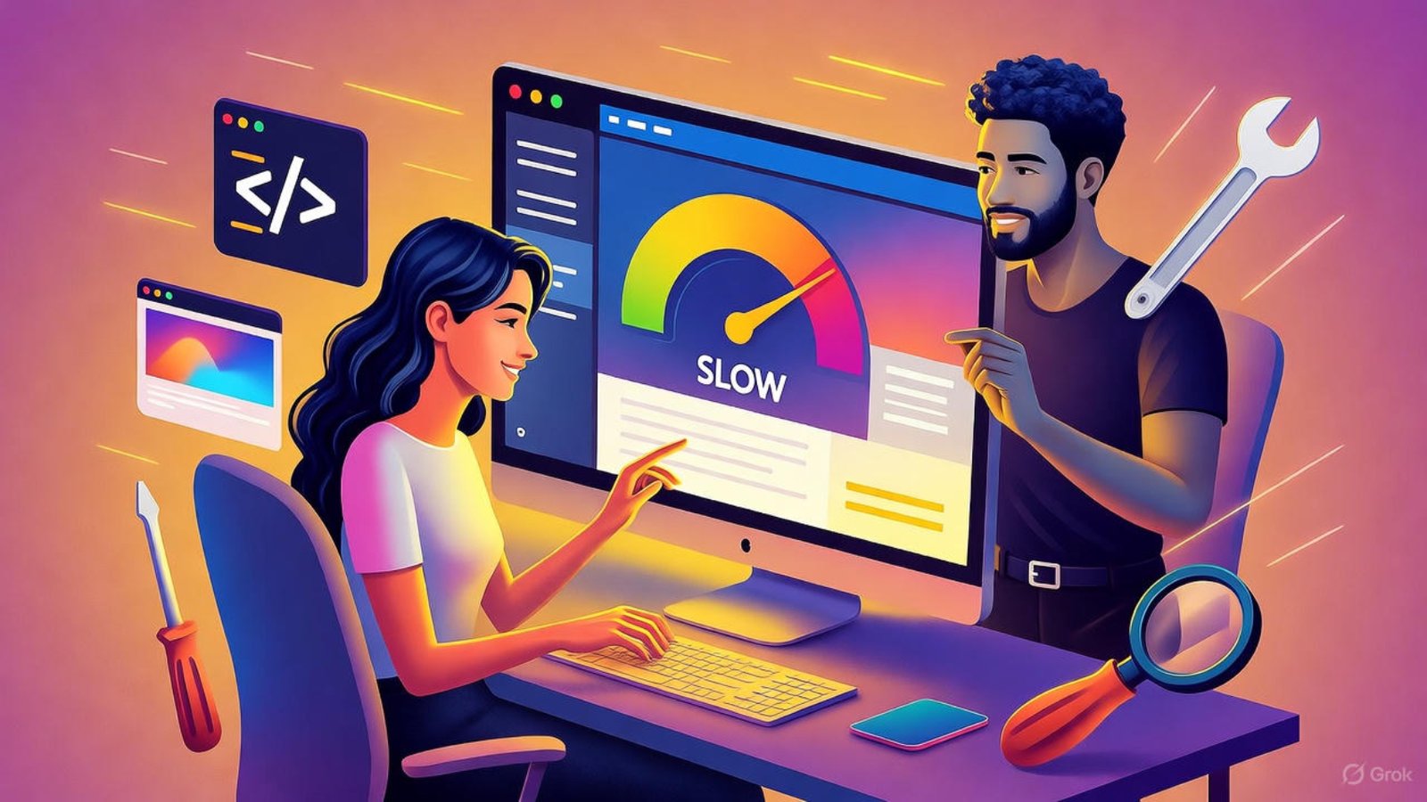 Before and after fixing slow Wix website