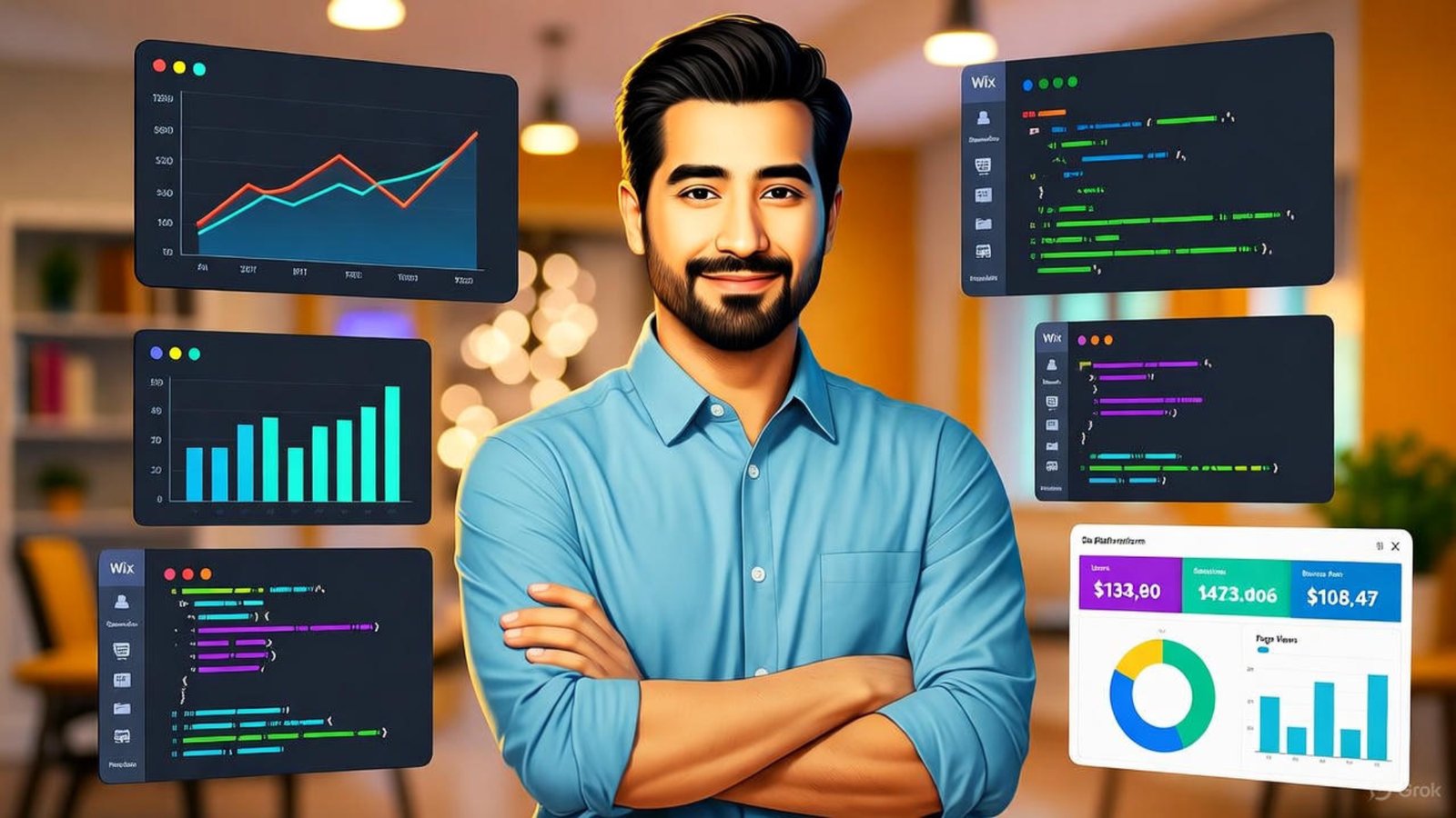 Homepage of a Wix site showing optimized images to fix slow loading after you build a website on Wix 2025