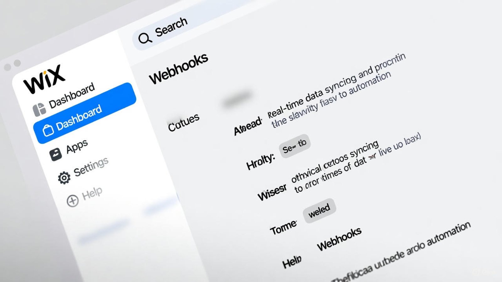 Configuring webhooks in Wix for custom API integration